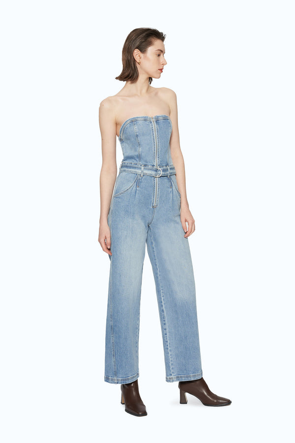 Annesa Denim Jumpsuit-Jumpsuits-BAYEAS