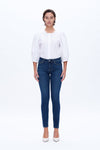 Emily Mid Rise Skinny Denim Jeans-Skinny-BAYEAS