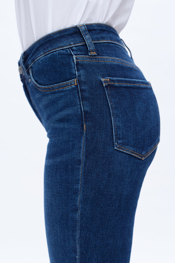 Emily Mid Rise Skinny Denim Jeans-Skinny-BAYEAS