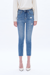 Distressed Skinny Jeans for Women-Skinny-BAYEAS