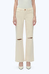 Mid Rise Straight Denim Jeans - Natural-Straight-BAYEAS