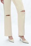 Mid Rise Straight Denim Jeans - Natural-Straight-BAYEAS