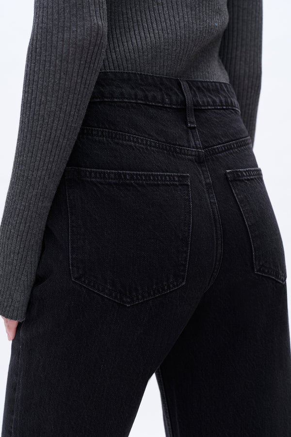 High Rise Straight With Lace-Straight-BAYEAS