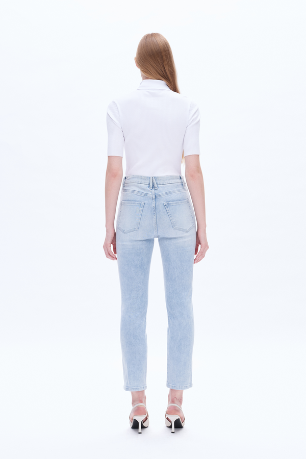 Slim Fit Classic Jeans-Straight-BAYEAS