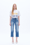 Mary High Rise Straight Cropped Jeans-Straight-BAYEAS