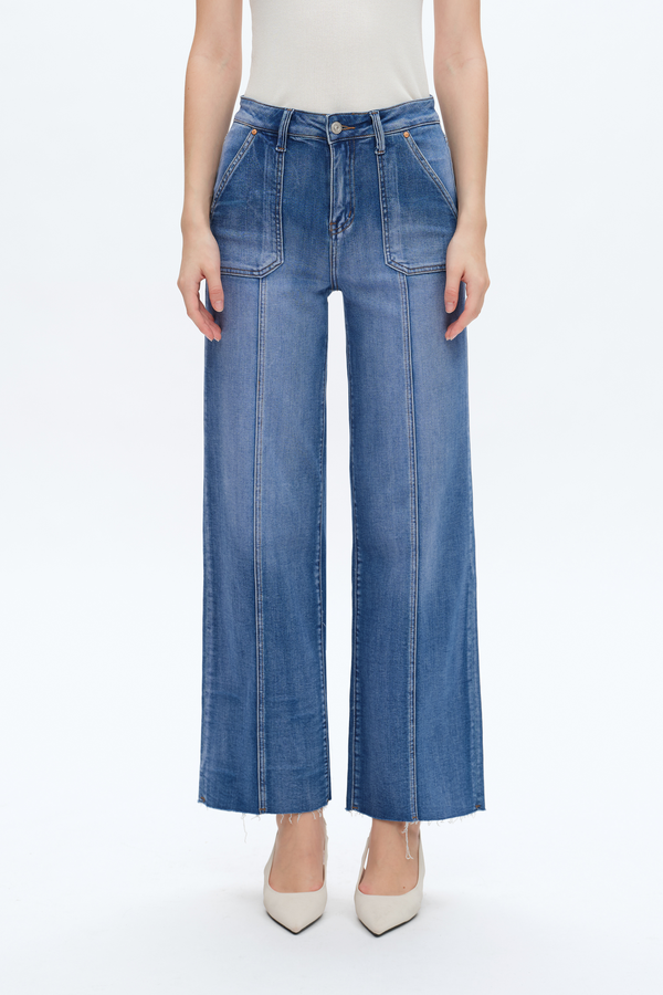 Jess High Rise Relaxed Straight Denim Jeans-Straight-BAYEAS