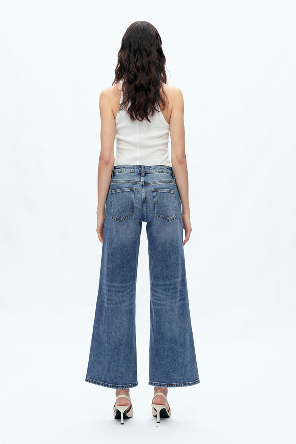 Kristy Mid Rise Relaxed Straight Denim Jeans-Straight-BAYEAS
