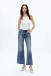 Kristy Mid Rise Relaxed Straight Denim Jeans-Straight-BAYEAS