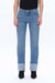 Yoyo Mid Rise Cuffed Straight Denim Jeans-Straight-BAYEAS