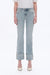 Flora Mid Rise Straight Cuffed Denim Jeans-Straight-BAYEAS