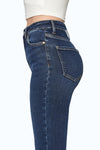 Linda Super High Rise Slim Straight Denim Jeans-Straight-BAYEAS