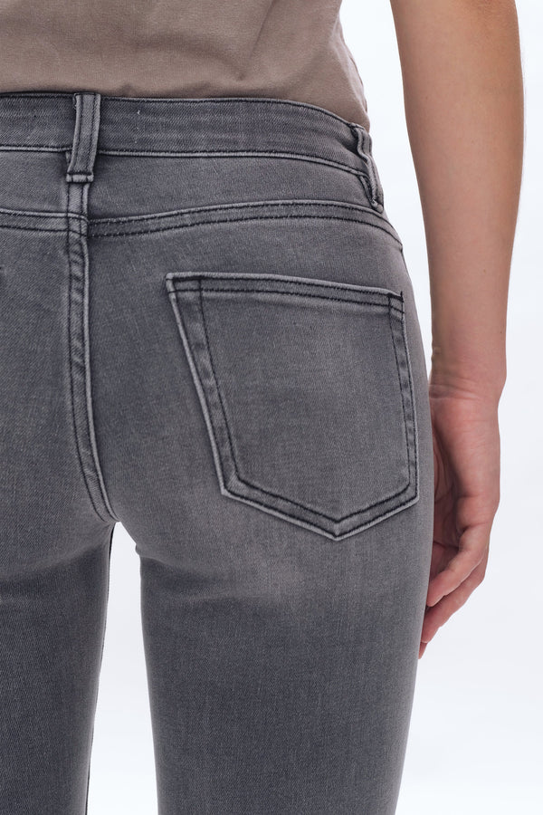 Emily Mid Rise Slim Straight Denim Jeans-Straight-BAYEAS