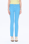 Womens Slim Fit Pants-Straight-BAYEAS