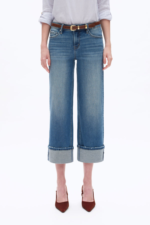 Womens Straight Crop Jeans-Straight-BAYEAS