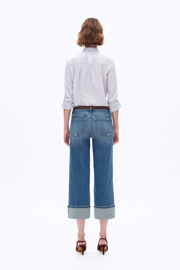 Womens Straight Crop Jeans-Straight-BAYEAS