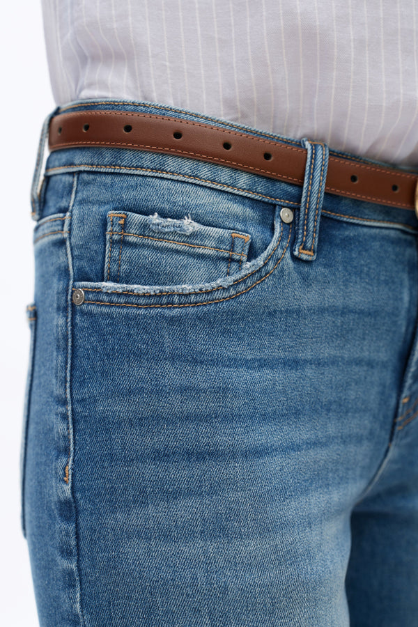 Womens Straight Crop Jeans-Straight-BAYEAS