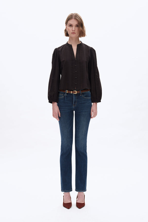 Slim Fit Denim for Women-Straight-BAYEAS