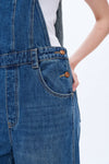 Wide Leg Denim Overalls-Overall-BAYEAS