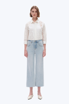 High Rise Wide Leg Denim Jeans-Wide Leg-BAYEAS