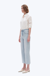 High Rise Wide Leg Denim Jeans-Wide Leg-BAYEAS