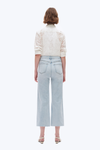 High Rise Wide Leg Denim Jeans-Wide Leg-BAYEAS