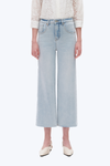 High Rise Wide Leg Denim Jeans-Wide Leg-BAYEAS