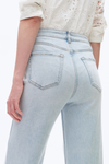 High Rise Wide Leg Denim Jeans-Wide Leg-BAYEAS