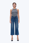 High Rise Wide Leg Denim Jeans-Wide Leg-BAYEAS
