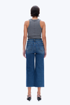 High Rise Wide Leg Denim Jeans-Wide Leg-BAYEAS