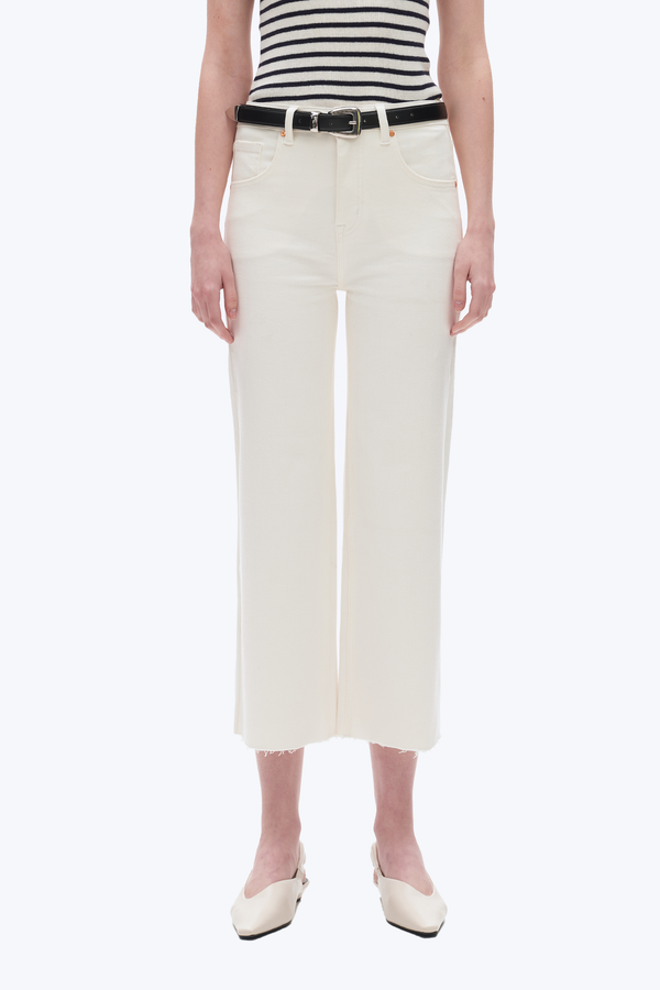 High Rise Wide Leg Denim Jeans-Wide Leg-BAYEAS