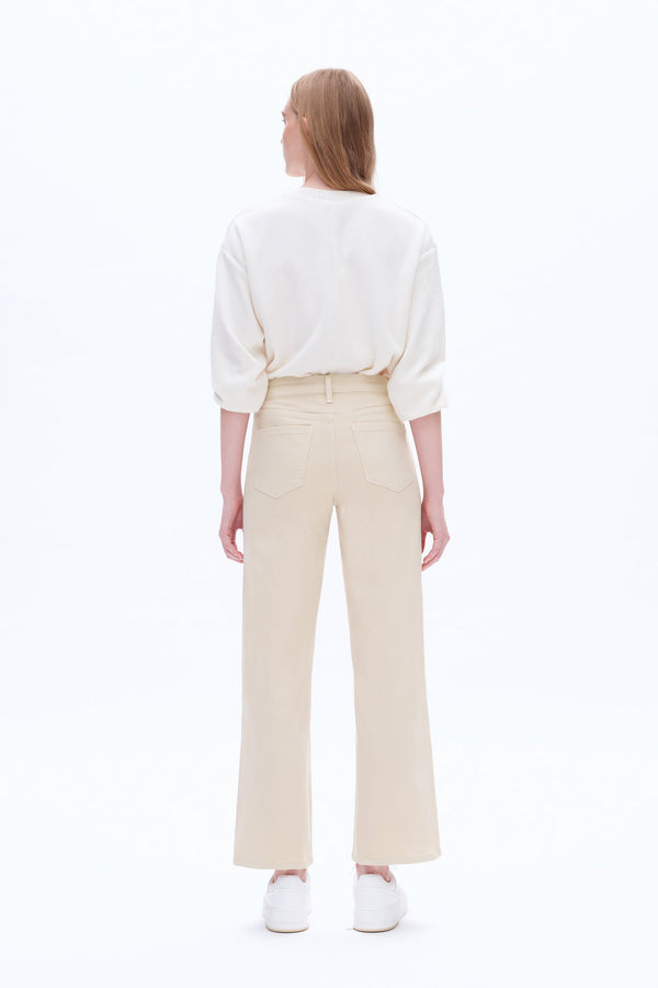 High Rise Wide Leg Denim Jeans-Wide Leg-BAYEAS