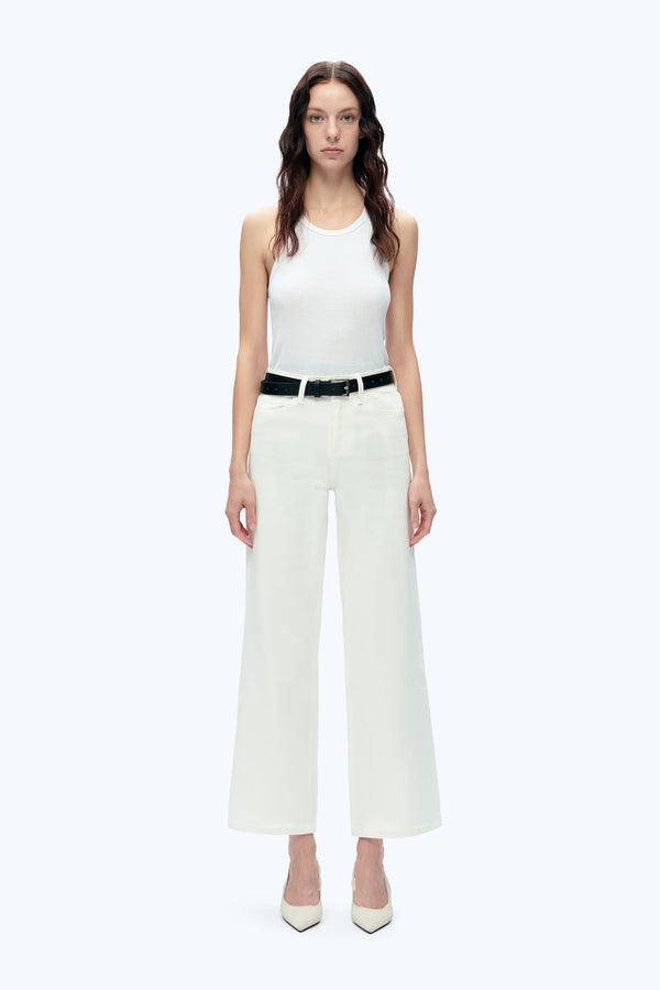 High Rise Wide Leg Denim Jeans-Wide Leg-BAYEAS