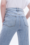 High Rise Relaxed Wide Leg Denim Jeans-Wide Leg-BAYEAS