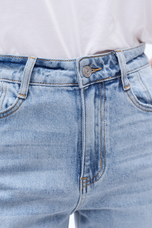 High Rise Relaxed Wide Leg Denim Jeans-Wide Leg-BAYEAS