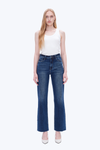 High Rise Relaxed Wide Leg Denim Jeans-Wide Leg-BAYEAS