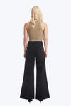 Utility Patch Pocket Wide Leg Denim Jeans-Wide Leg-BAYEAS