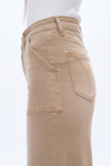 Utility Patch Pocket Wide Leg Denim Jeans-Wide Leg-BAYEAS