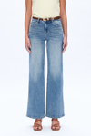 Mid Rise Wide Leg Denim Jeans-Wide Leg-BAYEAS
