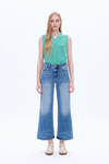 High Rise Wide Leg Denim Jeans-Wide Leg-BAYEAS