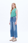 High Rise Wide Leg Denim Jeans-Wide Leg-BAYEAS