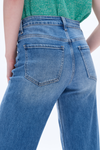 High Rise Wide Leg Denim Jeans-Wide Leg-BAYEAS