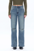 Super High Rise Wide Leg Denim Jeans-Wide Leg-BAYEAS
