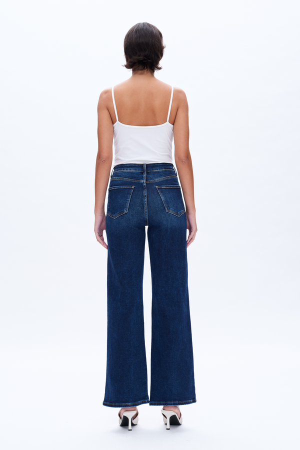 Linda High Rise Wide Leg Denim Jeans-Wide Leg-BAYEAS