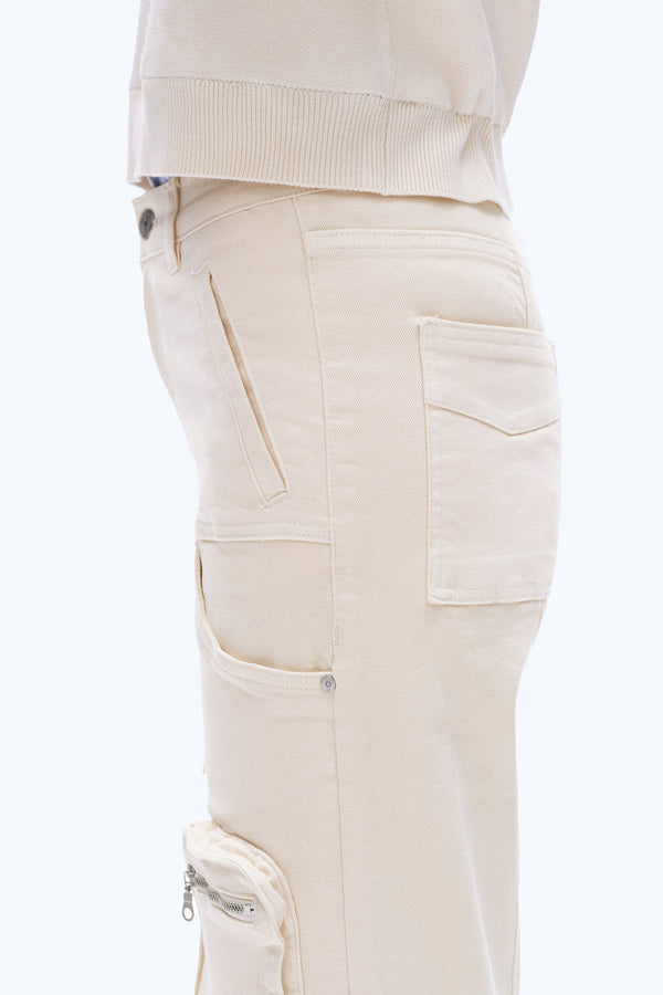 Carry Wide Leg Cargo Pants-Wide Leg-BAYEAS