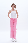 Judy Wide Leg Pants Pink-Wide Leg-BAYEAS