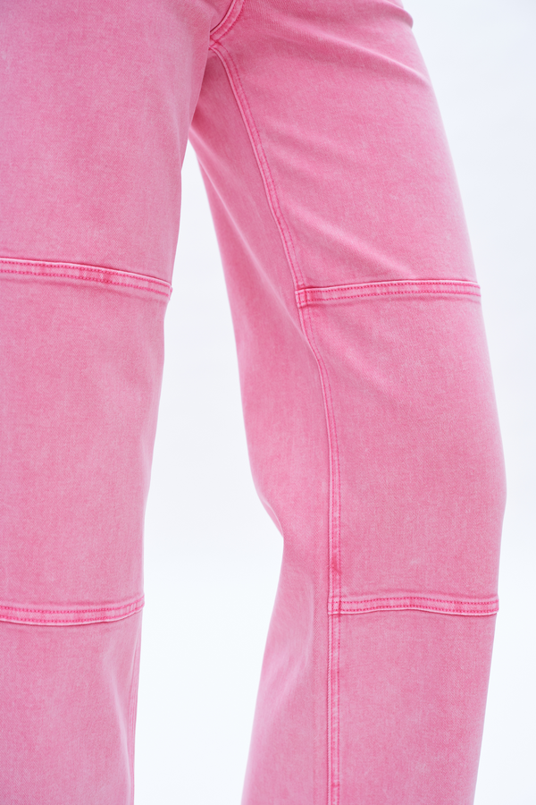 Judy Wide Leg Pants Pink-Wide Leg-BAYEAS