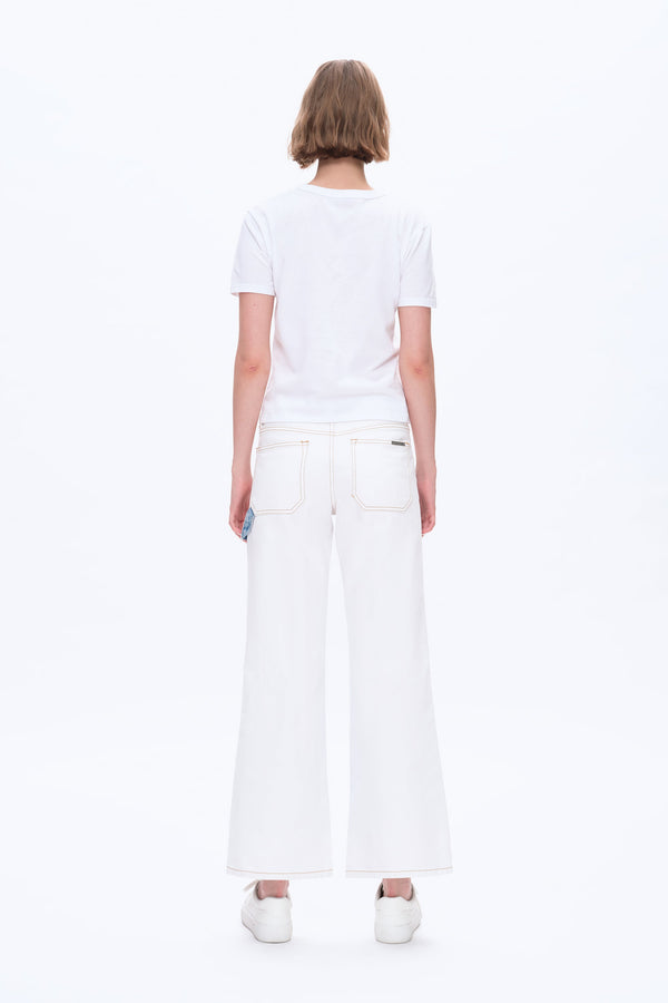 Jeremy Two Tones Wide Leg Pants-Wide Leg-BAYEAS