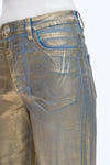 Metallic Wide Leg Jeans for Women-Wide Leg-BAYEAS