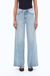 Faded Wash Wide Leg Jeans-Wide Leg-BAYEAS