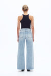 Faded Wash Wide Leg Jeans-Wide Leg-BAYEAS
